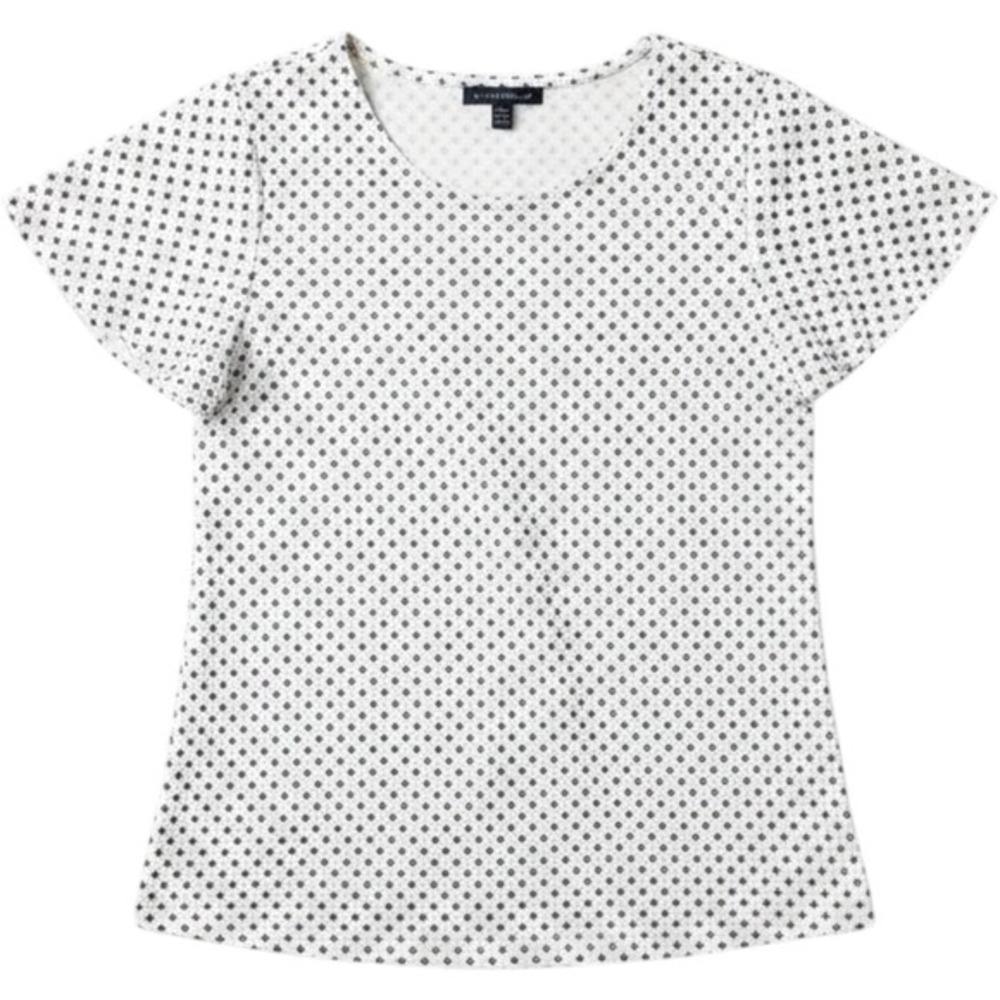 Adrianna Papell Geometric Print Split Neck Flutter Sleeve Top Plus Size 2X